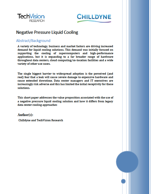 Negative Pressure Liquid Cooling – TechVision Research