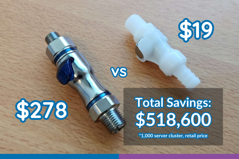 Liquid Cooling Economics: Reducing Costs by 1,400% on Connectors through “Negative Pressure” Technology