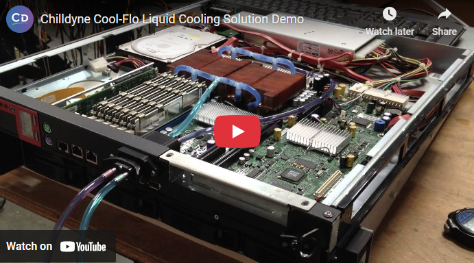 Chilldyne Cool-Flo Liquid Cooling Solution Demo