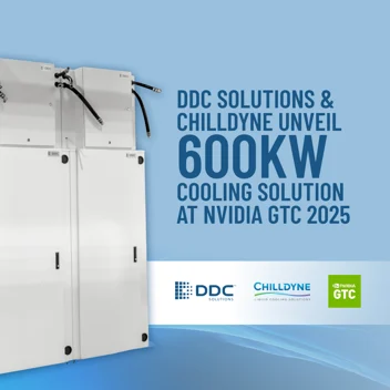 CHILLDYNE & DDC Solutions to Unveil 600 kW Air and Liquid to Chip Cooling Solution at NVIDIA GTC