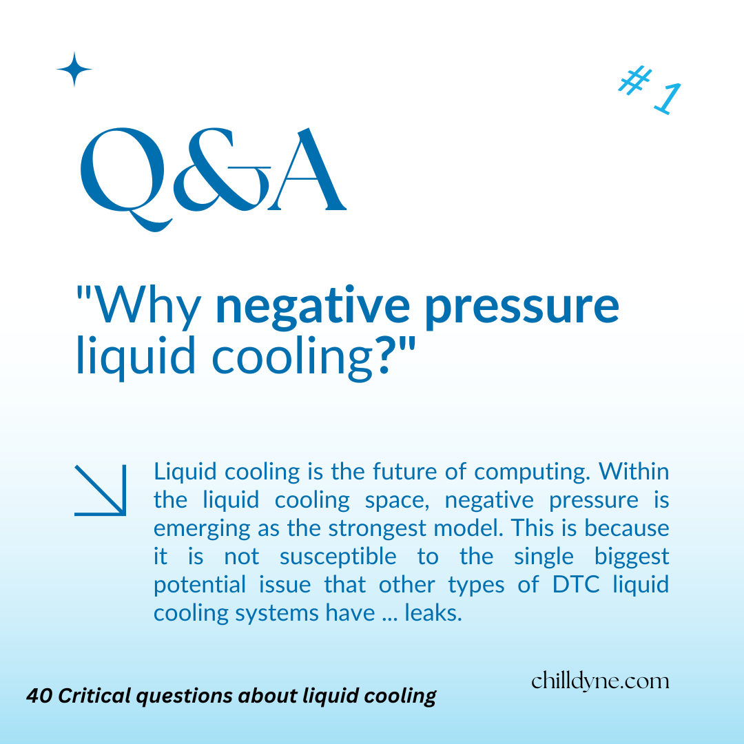 Why negative pressure liquid cooling?