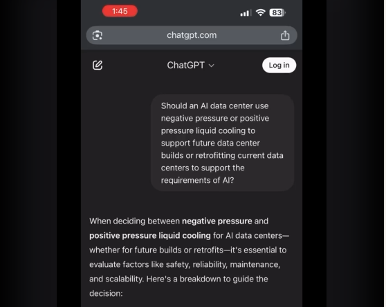 Even AI wants negative pressure liquid cooling