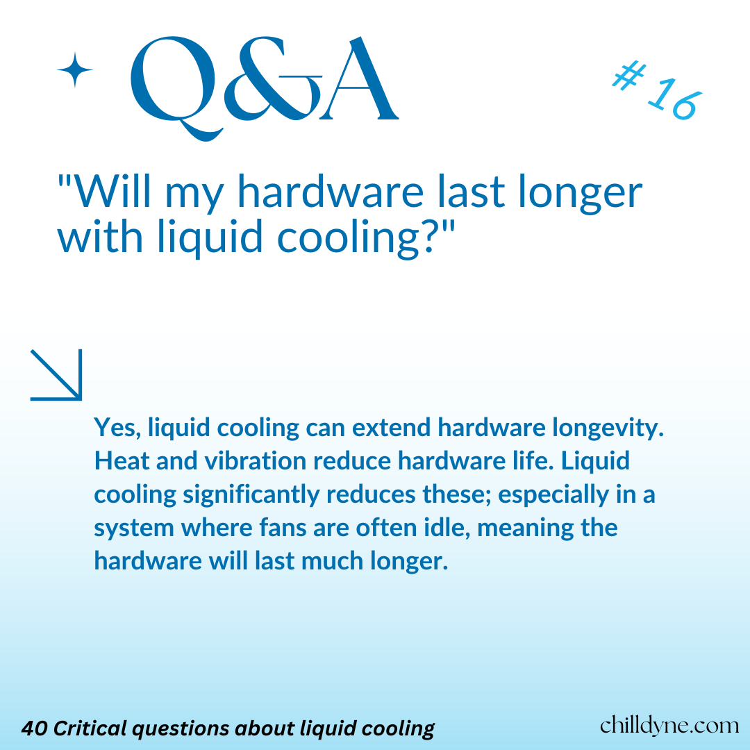 Will my hardware last longer with liquid cooling?