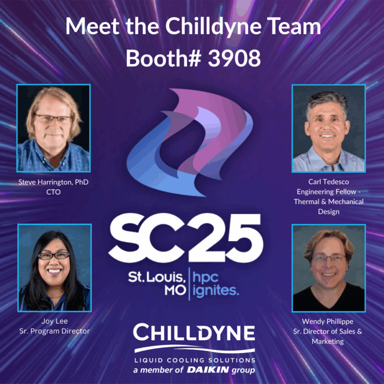 🚀 Meet the Chilldyne Team at SC25 – Booth 3908!